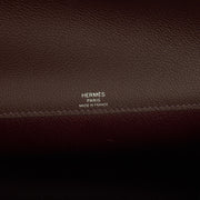 Picture of Hermes Clutch Kelly Depeches 25 in Rouge Sellier, Evercolour