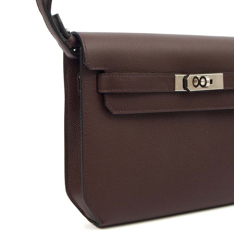 Picture of Hermes Clutch Kelly Depeches 25 in Rouge Sellier, Evercolour