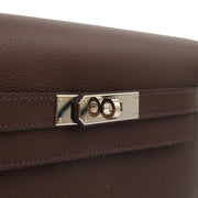 Picture of Hermes Clutch Kelly Depeches 25 in Rouge Sellier, Evercolour