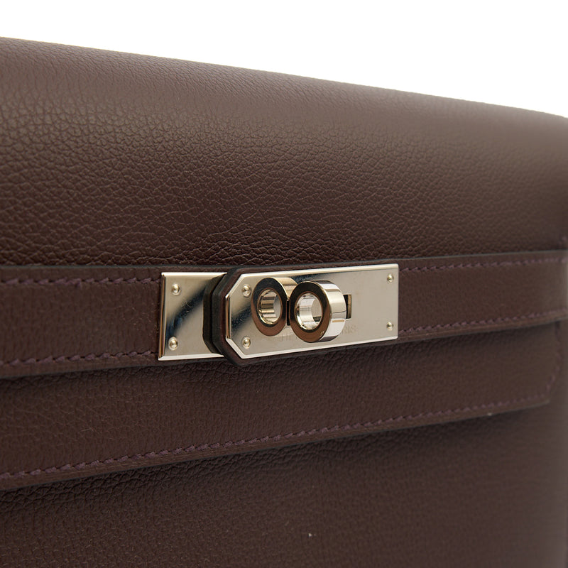Picture of Hermes Clutch Kelly Depeches 25 in Rouge Sellier, Evercolour