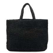 Picture of Prada Tote Raffia Summer Tote in Black, Fabric
