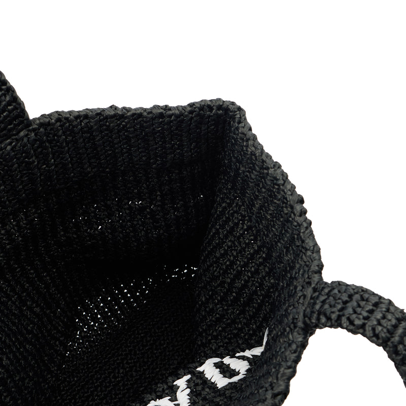 Picture of Prada Tote Raffia Summer Tote in Black, Fabric