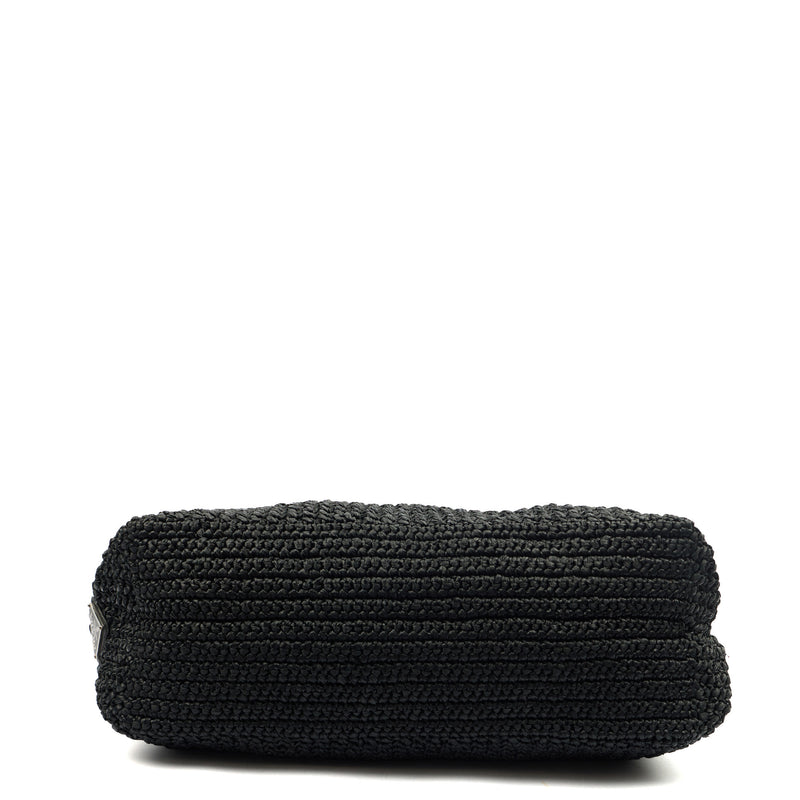 Picture of Prada Tote Raffia Summer Tote in Black, Fabric
