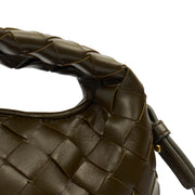 Picture of Bottega Veneta Tote Hop - Small in Green, Intrecciato Nappa