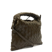 Picture of Bottega Veneta Tote Hop - Small in Green, Intrecciato Nappa