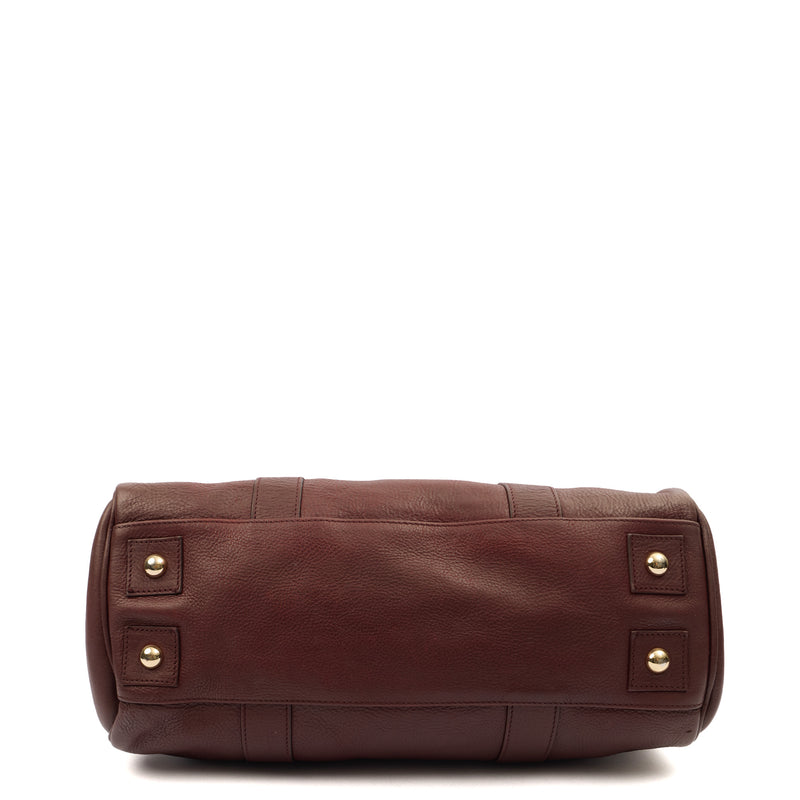 Picture of Mulberry Tote Bayswater Heritage in Oxblood, Calfskin Leather