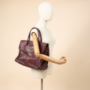 Picture of Mulberry Tote Bayswater Heritage in Oxblood, Calfskin Leather