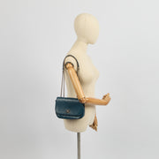 Picture of Chanel Shoulder Bag Flap Bag in Blue, Calfskin Leather