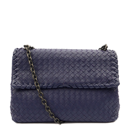 Picture of Bottega Veneta Satchel Olimpia - Small in Purple, Leather
