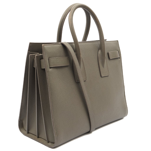 Picture of Saint Laurent Tote Sac de Jour in Grey, Calfskin Leather