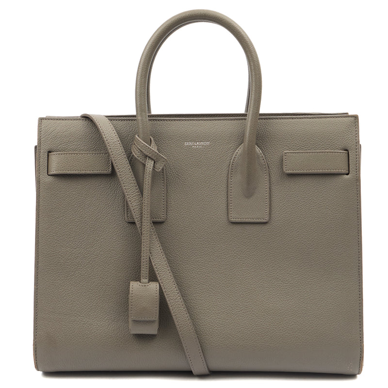 Picture of Saint Laurent Tote Sac de Jour in Grey, Calfskin Leather