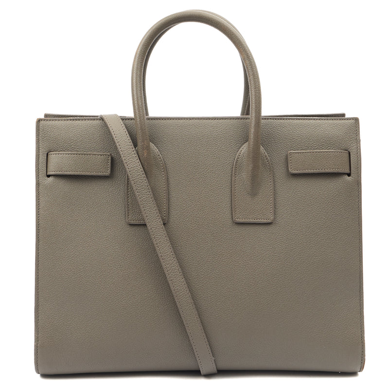 Picture of Saint Laurent Tote Sac de Jour in Grey, Calfskin Leather