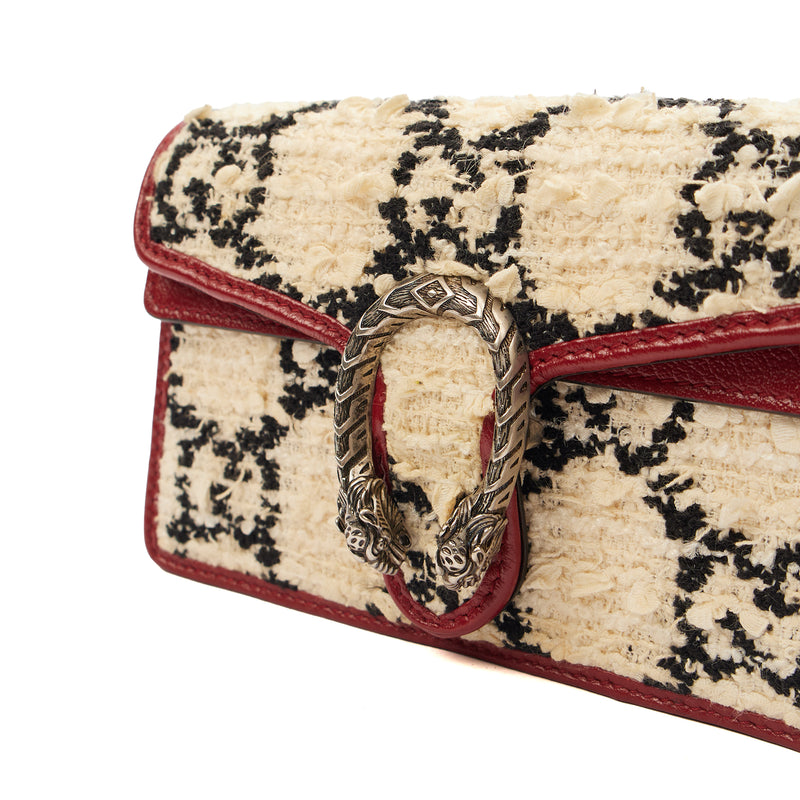 Picture of Gucci Mini Bag Dionysus - Super Mini in White, Fabric