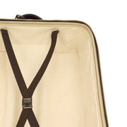 Picture of Gucci Wheeled Savoy Suitcase in Neutral, Leather
