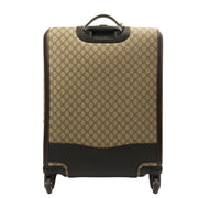 Picture of Gucci Wheeled Savoy Suitcase in Neutral, Leather