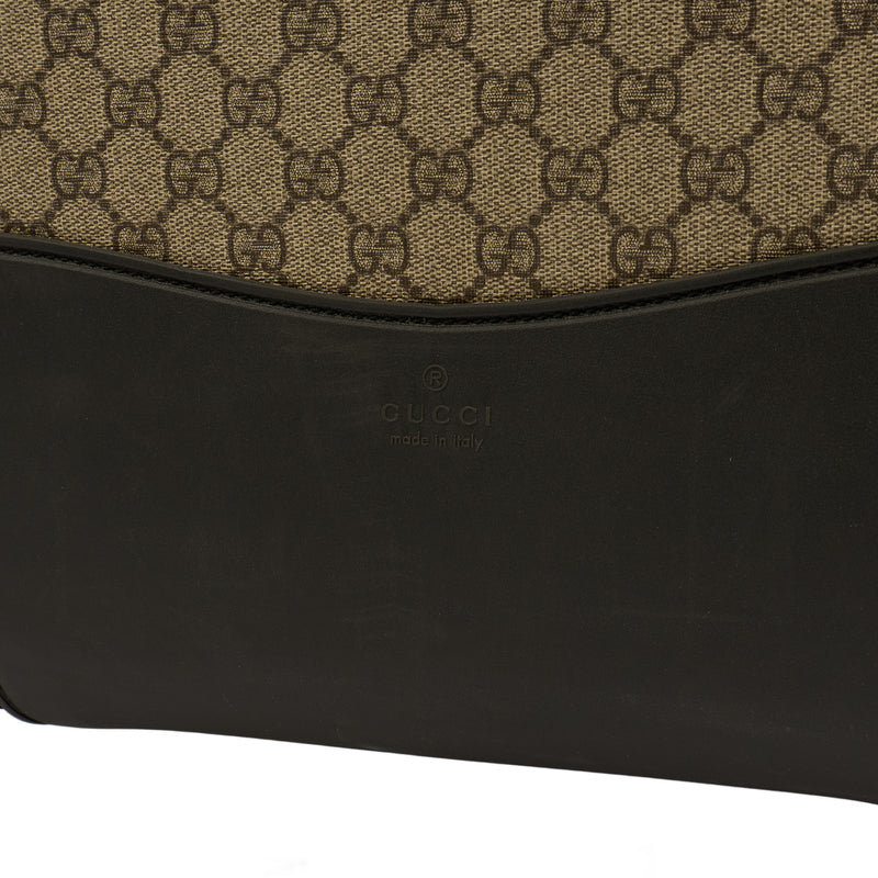Picture of Gucci Wheeled Savoy Suitcase in Neutral, Leather
