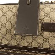 Picture of Gucci Wheeled Savoy Suitcase in Neutral, Leather