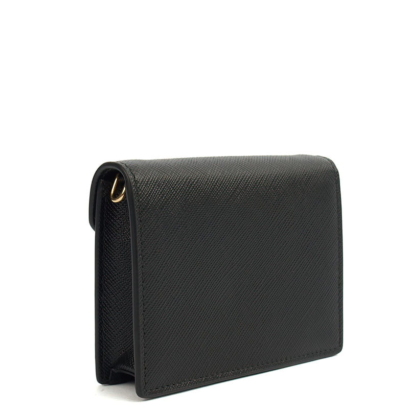 Picture of Prada Cross Body Saffiano Crossbody - Mini in Black, Calfskin