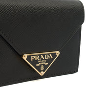 Picture of Prada Cross Body Saffiano Crossbody - Mini in Black, Calfskin