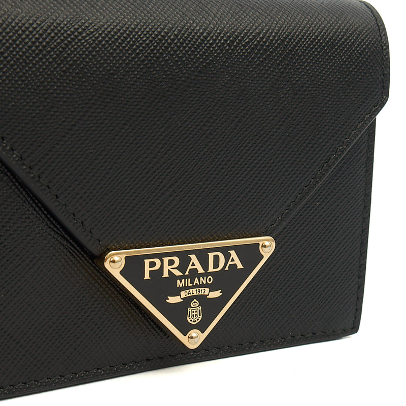 Picture of Prada Cross Body Saffiano Crossbody - Mini in Black, Calfskin