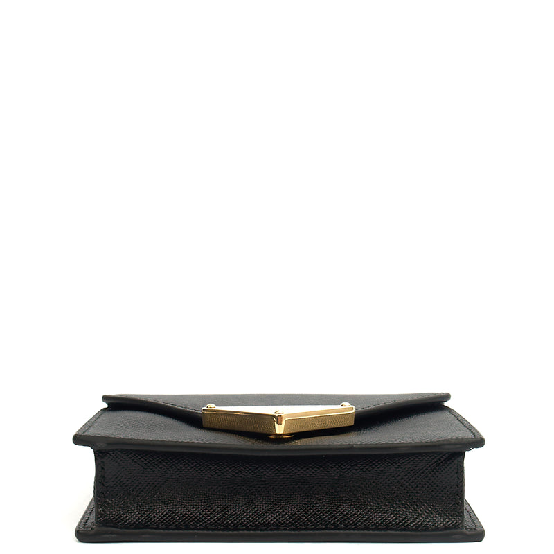 Picture of Prada Cross Body Saffiano Crossbody - Mini in Black, Calfskin
