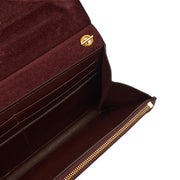 Picture of Mulberry Cross Body Amberley Clutch in Oxblood, Leather