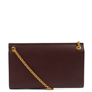 Picture of Mulberry Cross Body Amberley Clutch in Oxblood, Leather