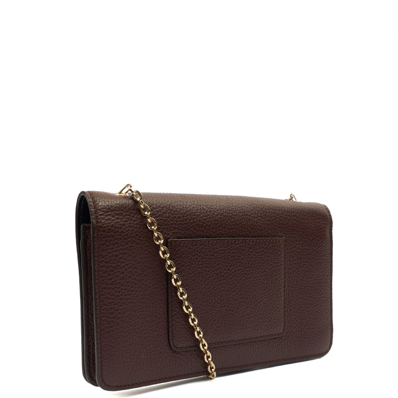 Picture of Mulberry Cross Body Darley Wallet in Oxblood, Leather