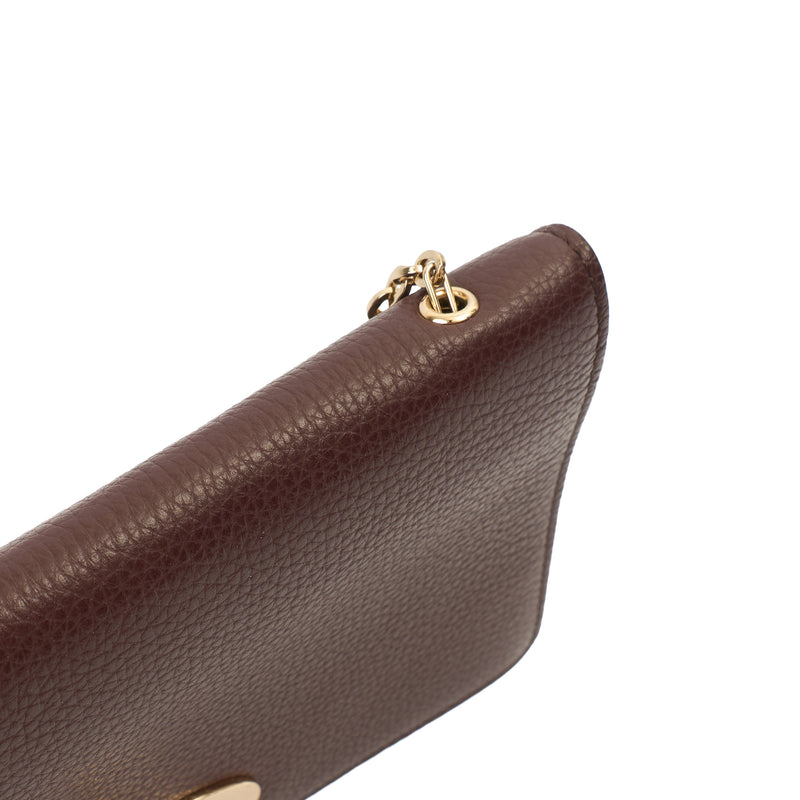 Picture of Mulberry Cross Body Darley Wallet in Oxblood, Leather