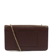 Picture of Mulberry Cross Body Darley Wallet in Oxblood, Leather