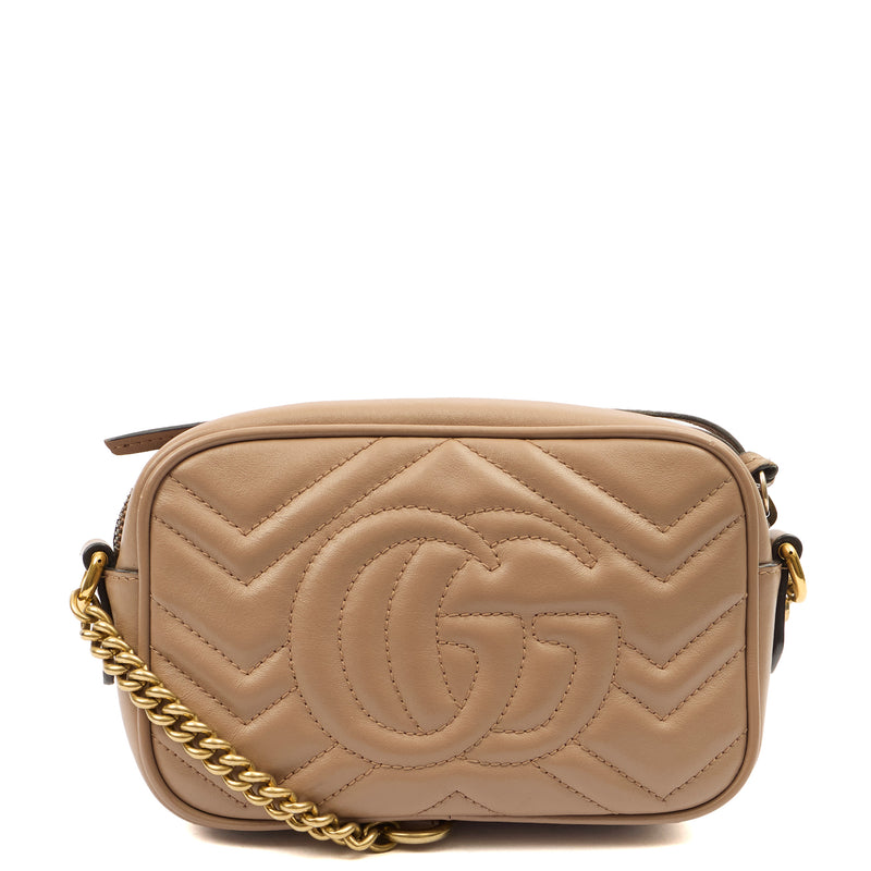 Picture of Gucci Shoulder Bag Marmont Shoulder Bag - Mini in Brown, Leather