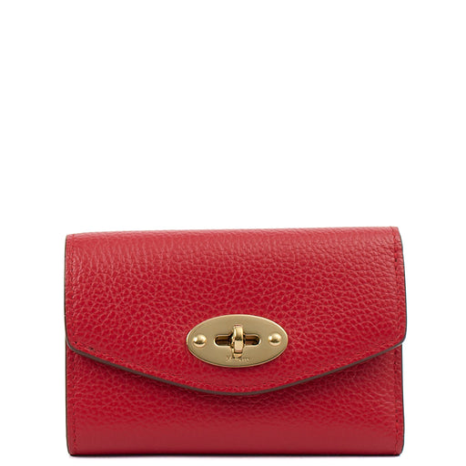 Picture of Mulberry Wallet Darley Wallet in Scarlet Red, Calfskin Leather