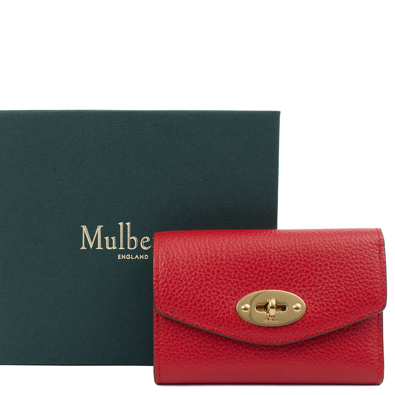 Picture of Mulberry Wallet Darley Wallet in Scarlet Red, Calfskin Leather