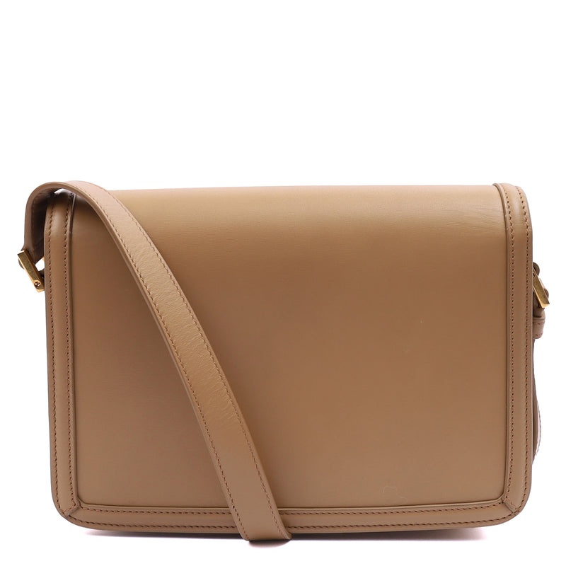 Picture of Saint Laurent Cross Body Solferino- Small in Neutral, Calfskin Leather