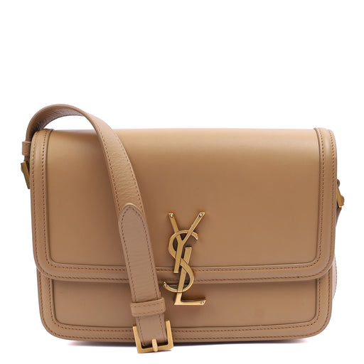 Picture of Saint Laurent Cross Body Solferino- Small in Neutral, Calfskin Leather