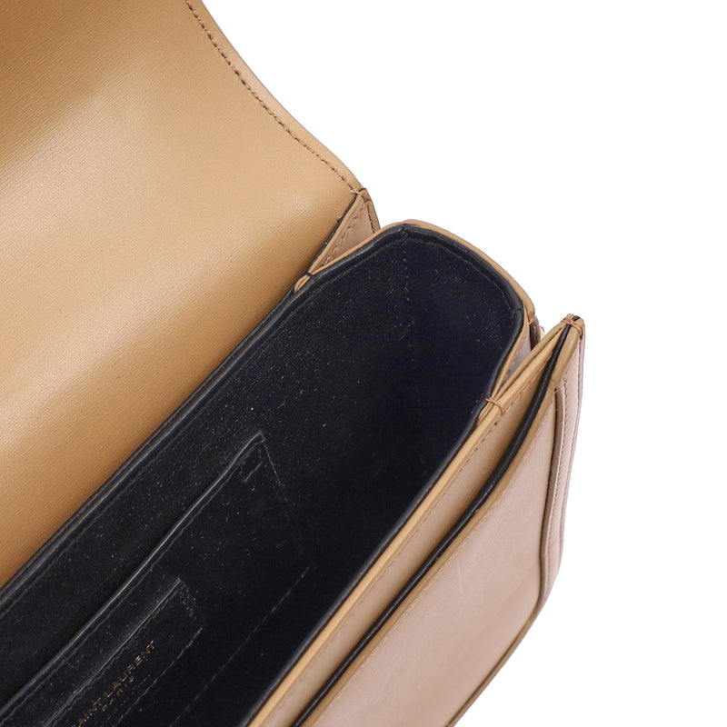 Picture of Saint Laurent Cross Body Solferino- Small in Neutral, Calfskin Leather