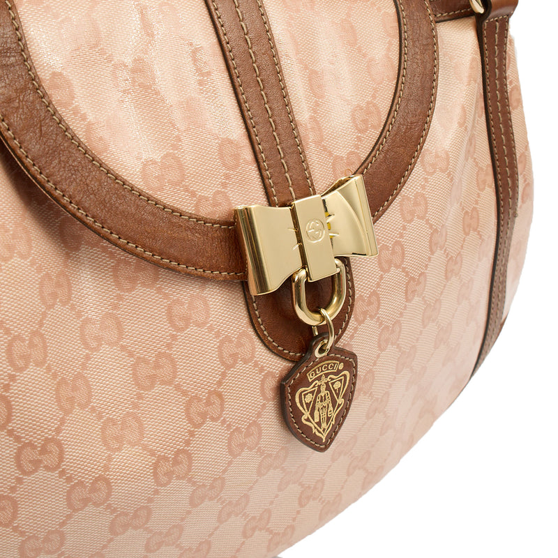 Picture of Gucci Shoulder Bag Hysteria Hobo - Medium in GG Supreme, Leather