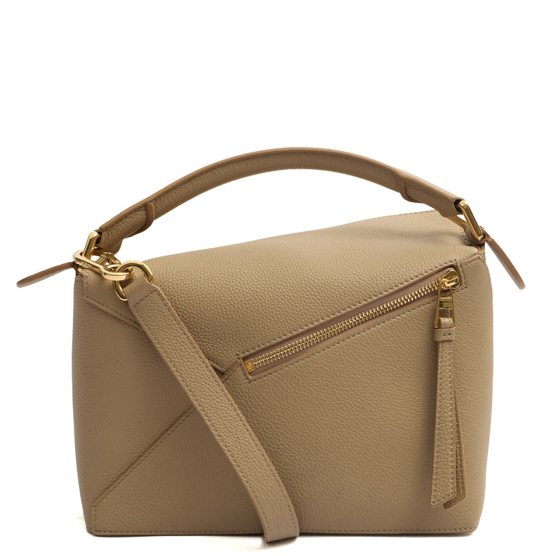 Picture of Loewe Cross Body Puzzle - Small in Neutral, Leather