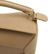 Picture of Loewe Cross Body Puzzle - Small in Neutral, Leather