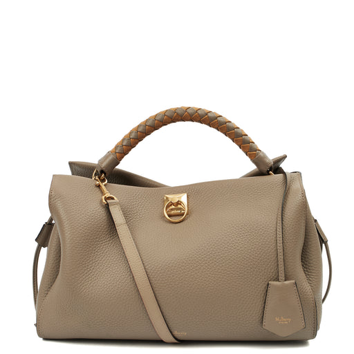 Picture of Mulberry Tote Iris - Large in Solid Grey, Calfskin Leather