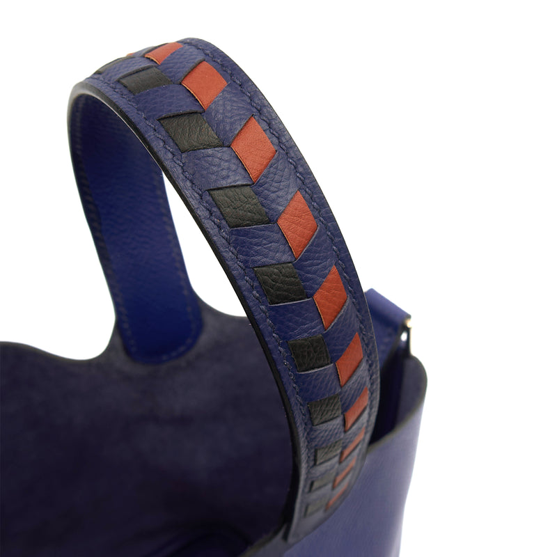 Picture of Hermes Tote Picotin 18 in Bleu Encre, Epsom Leather