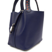 Picture of Hermes Tote Picotin 18 in Bleu Encre, Epsom Leather