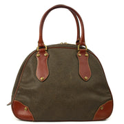 Picture of Mulberry Tote Scotchgrain Bowler - Small in Green, Scotchgrain