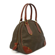 Picture of Mulberry Tote Scotchgrain Bowler - Small in Green, Scotchgrain