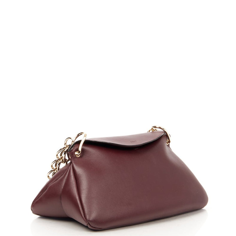 Picture of Chloe Shoulder Bag Juana Chain Bag in Plum Purple, Calfskin Leather