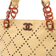 Picture of Chanel Tote Vintage Tote in Neutral, Caviar Leather