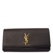 Picture of Saint Laurent Clutch Cassandra Clutch in Black, Leather