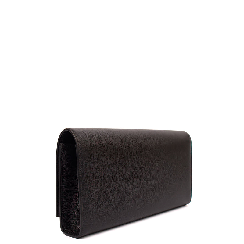 Picture of Saint Laurent Clutch Cassandra Clutch in Black, Leather