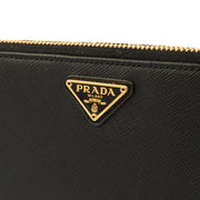 Picture of Prada Cross Body Dual zip  in Black, Saffiano Leather