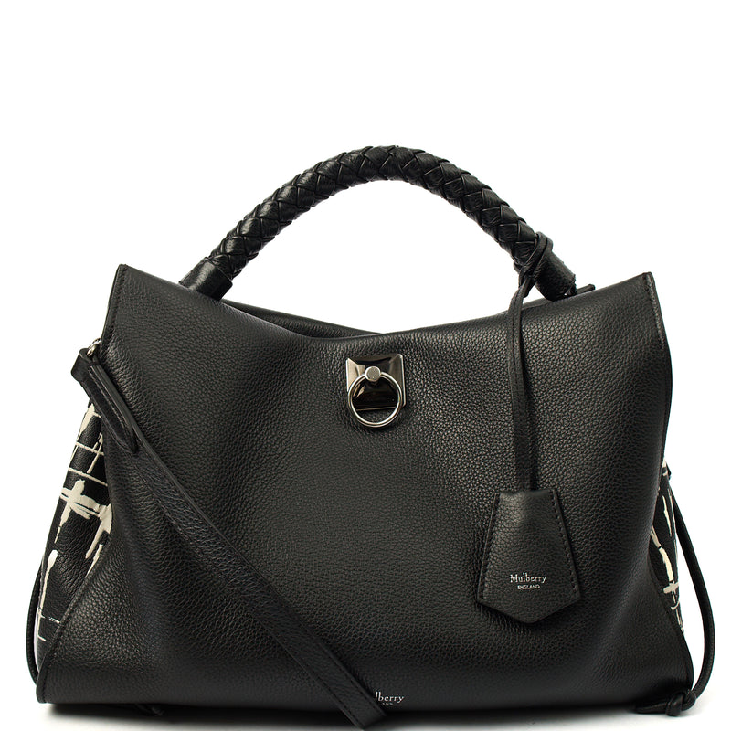 Picture of Mulberry Top Handle Iris in Black, Leather